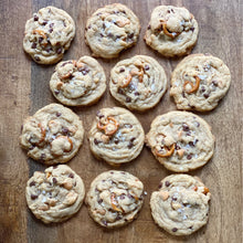 Load image into Gallery viewer, Sea Salt Butterscotch Pretzel Cookies