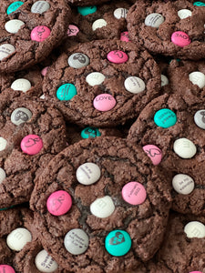 Valentine Cookies with M&M Candies