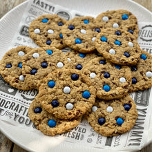 Load image into Gallery viewer, Royal, Navy &amp; White Monster Cookies
