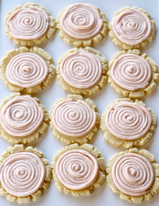 Blush Pink Frosted Sugar Cookies